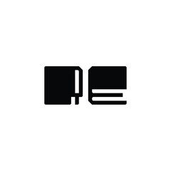 RE monogram logo design letter text name symbol monochrome logotype alphabet character simple logo