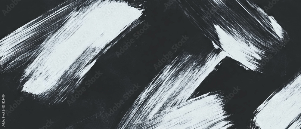 Aufkleber brushstrokes create geometric patterns against a dark background for a striking visual impact