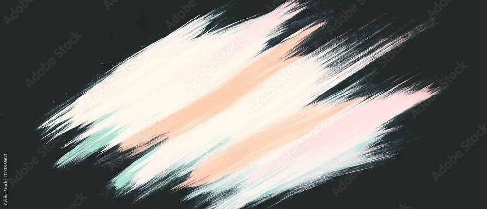 Poster soft brushstrokes create a delicate texture on a dark background with subtle contrasts and effects