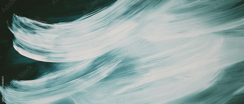Poster soft brushstroke texture with light colors on a deep black background