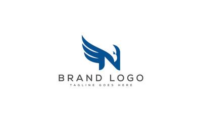 letter N logo design vector template design for brand.