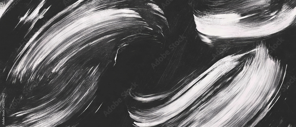 Poster artistic brushstrokes overlay with delicate texture on a dark background creating subtle effects