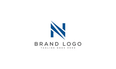 letter N logo design vector template design for brand.