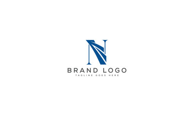 letter N logo design vector template design for brand.