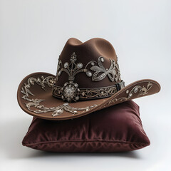 cowboy hat isolated on white