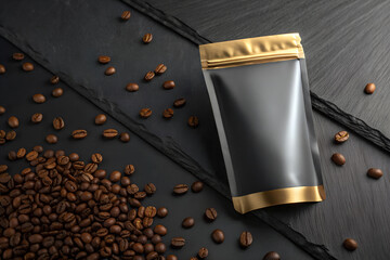 Luxury Coffee Packaging Mockup Designed for Premium Brands in Modern Settings