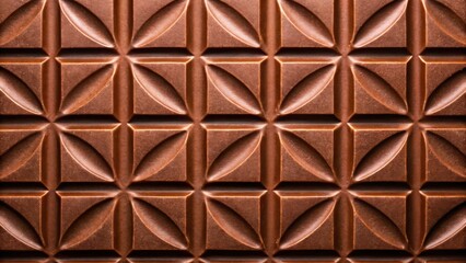 Top View of a Chocoloate Bar Pattern Wallpaper Background