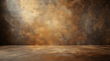 Textured brown and gold abstract background with soft gradient transitions