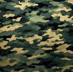 Fototapeta premium camouflage, dark green, khaki, army print, military pattern, stylish design for fabric