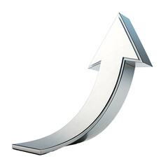 A 3d arrow isolated on white background