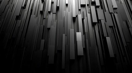 Abstract dark grey blocks, digital background, technology concept, website design