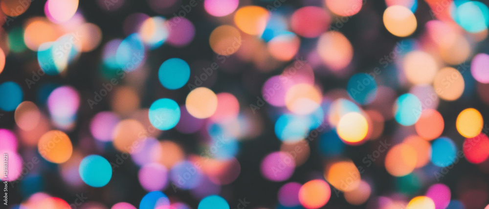 Aufkleber dynamic confetti overlay texture with blurred motion effect on black background