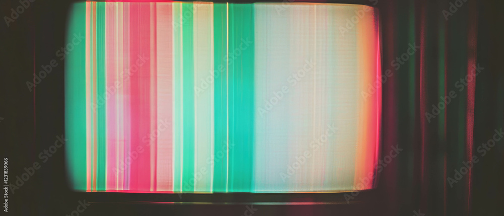 Poster overlay texture of a crt television screen features classic interlaced lines and scanlines