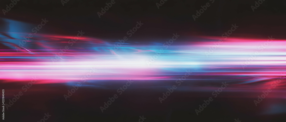 Poster bright sparks emerge from a dark background creating an intense visual experience