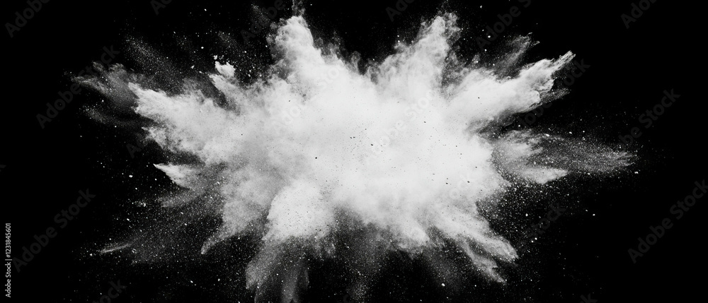 Poster dusty overlay texture with noise effect on black background creates a dynamic visual element