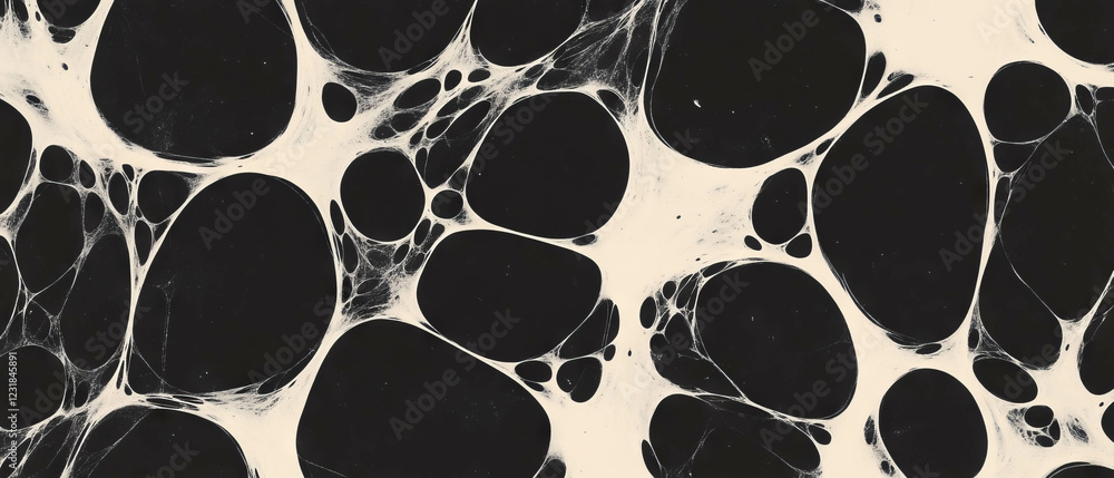 Poster dusty pattern overlay with empty center, featuring intricate textures against a black background