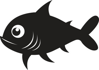 shark cartoon isolated on white