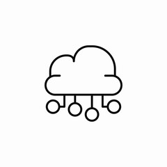 cloud computing icon sign vector