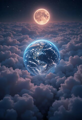 Celestial Earth: A Nighttime Vision of Our Planet