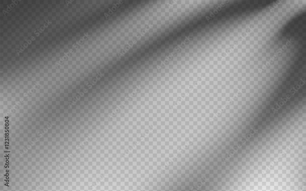 Poster abstract shadow overlay from foliage on a transparent background.