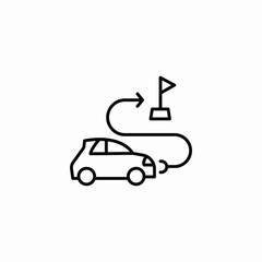 training path icon sign vector