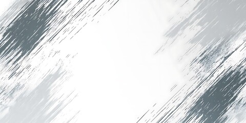 Obraz premium Abstract gray brushstrokes, diagonal lines, white background, design template