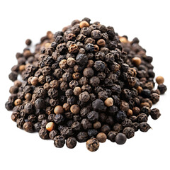 black pepper isolated on transparent background