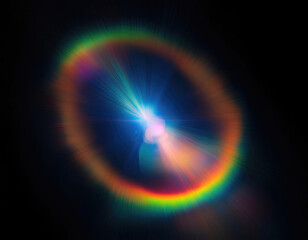 prism light leak texture for photo overlay and effect. lens flare in abstract background