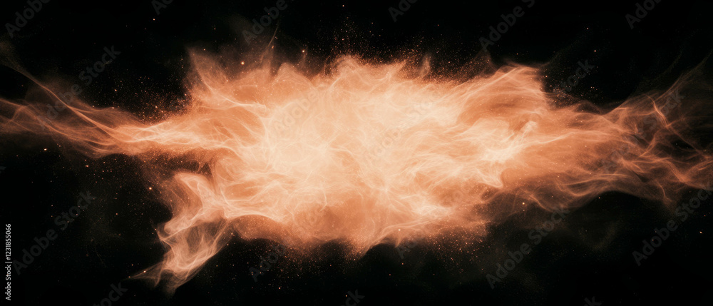 Aufkleber vibrant display of fireworks against a dark background with intricate spark details