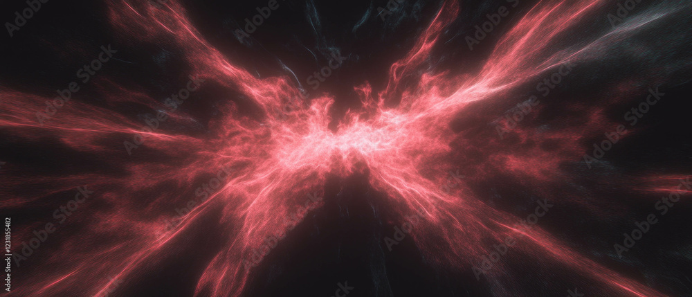 Poster fireworks display with synchronized bursts against a dark background in vibrant colors
