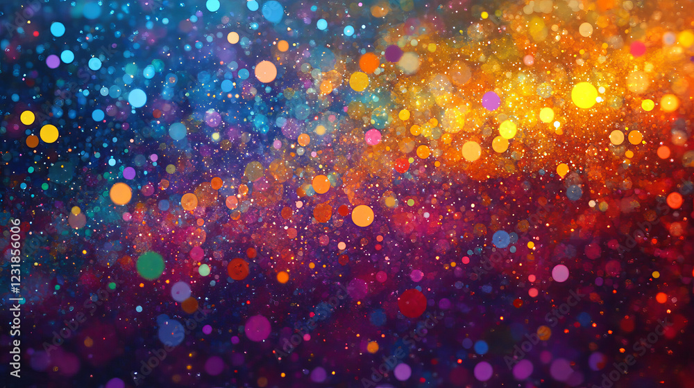Poster digital technology background. big data visualization. dynamic field of glowing particles. abstract 