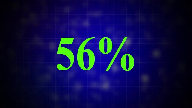 0-100 upload completed animation on black background. count down from 0 to 100 percent loading bar animation.