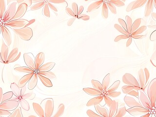 Peach Blossom Floral Wallpaper: A Delicate Springtime Design