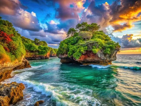 Guimaras' Alubihod Beach: Surreal cliffs meet dreamy Philippine seas.