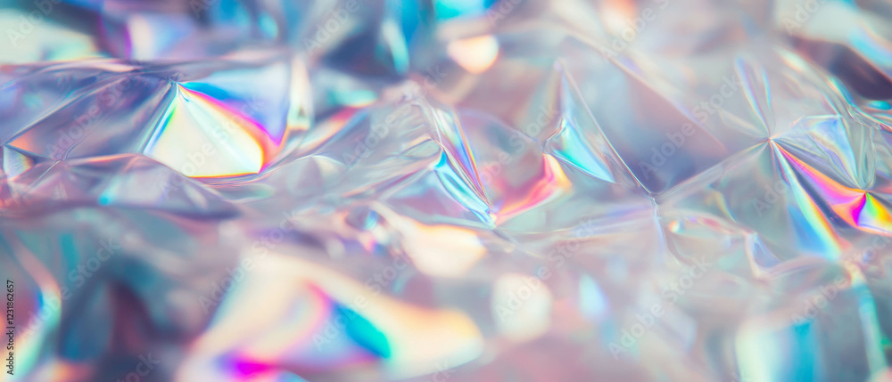 Poster overlay texture features fractal patterns with a glass-like and crystalline appearance