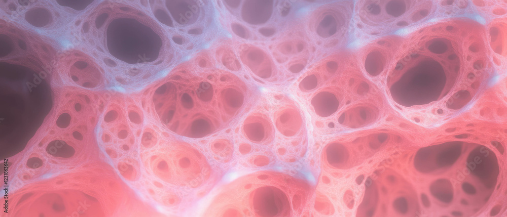 Poster fractal overlay texture creating a soft contrast and gentle look against a black background