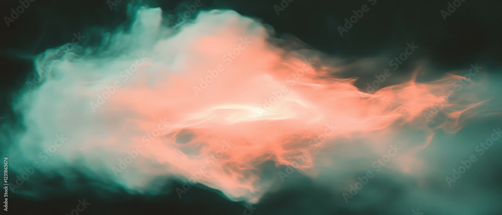 Aufkleber overlay texture of fractal in soft contrast against a gentle light background