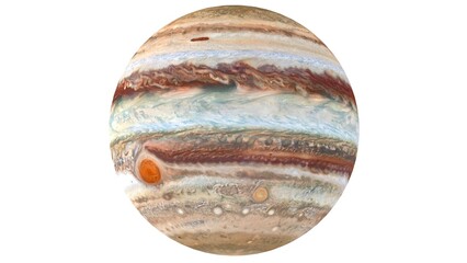 jupiter planet on white background © Masihullah
