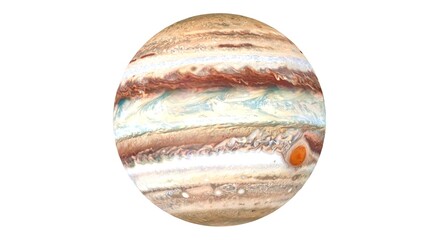 jupiter planet on white background © Masihullah