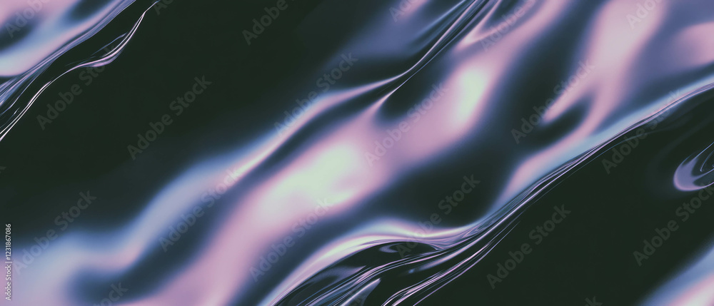Poster fractal overlay texture with zoom animation exhibits dynamic movement on black background