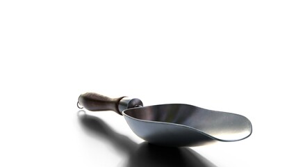 grain scoop on white background