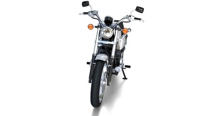 motorcycle standing on white background background