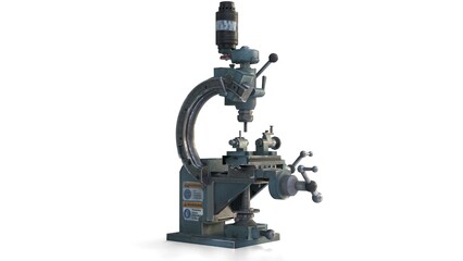 industrial machine on white background