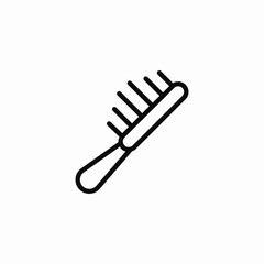 Obraz premium hair brush icon sign vector
