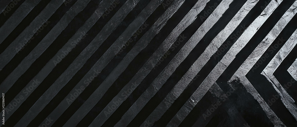 Aufkleber geometric paper patterns overlayed on a structured black background with clear areas