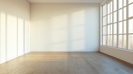 Empty photo studio interior with white backstage