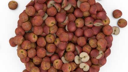 a pile of apple
