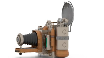 Gear Digital Camera on white background