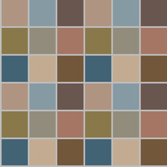 Geometric seamless pattern, understated checkered design with neutral colors