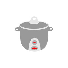 Modern Gray Rice Cooker Illustration